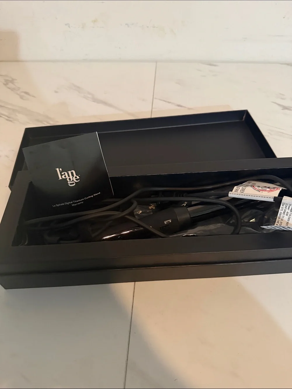 L’ANGE Le Spirale Digital Titanium Curling Wand With Glove - Model:HT0273